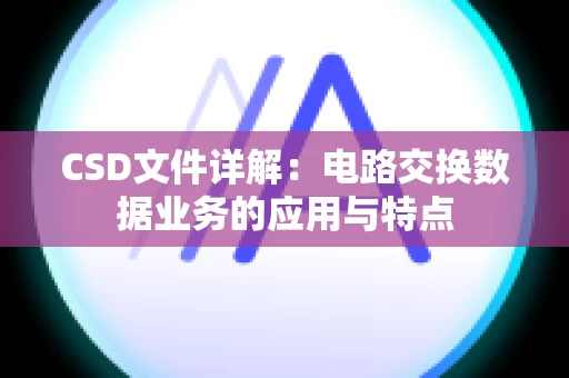 CSD文件详解：电路交换数据业务的应用与特点