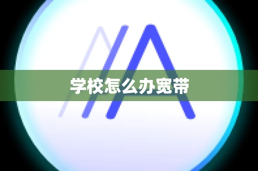 学校怎么办宽带